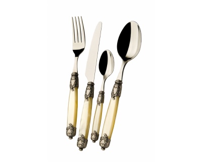 Posate ROCOCO old silverplated - Bugatti, servizio da 75 pezzi
