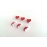 SET 6 MICRO MOLLETTINE BIANCHE CON CUORE