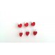 SET 6 MICRO MOLLETTINE BIANCHE CON CUORE