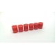 SET 6 CANDELE ROSSE  AL LAMPONE