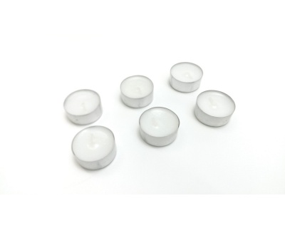 SET 6 CANDELE TEALIGHT BIANCO NEUTRO