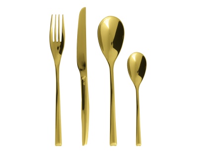 Posate H-ART PVD ORO lucido Sambonet, servizio da 24 pezzi