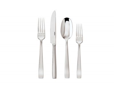 Posate FLAT 18/10 Stainless Steel Sambonet, servizio da 24 pezzi