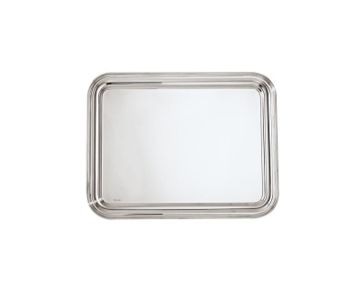 SAMBONET - CONTOUR Vassoio Rettangolare 50x38 silverplated