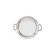 SAMBONET - CONTOUR Vassoio Tondo con maniglie 41cm silverplated