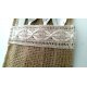 PORTAPOSATE JUTA SHABBY -  pizzo ricamato
