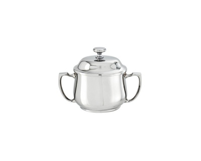 SAMBONET - ELITE Zuccheriera con maniglie e coperchio H. 10,5 silverplated