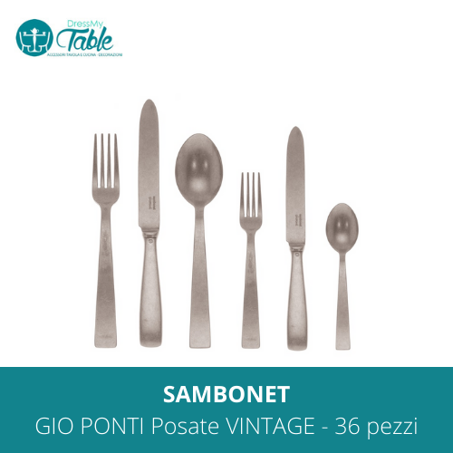 SAMBONET - GIO PONTI Posate VINTAGE - 36 pezzi