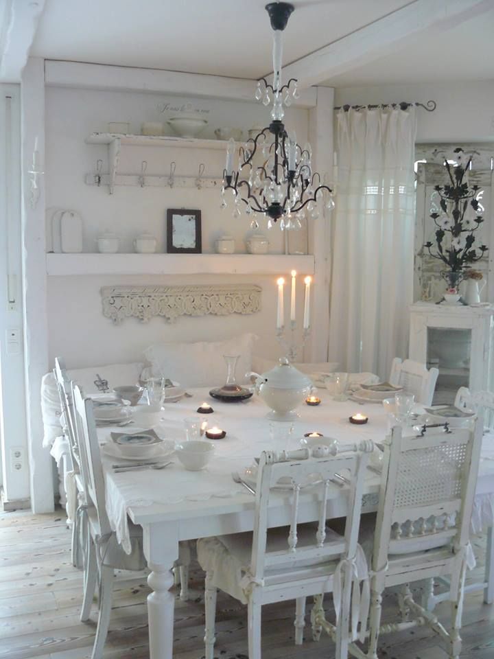 Arredare la tavola in stile shabby chic