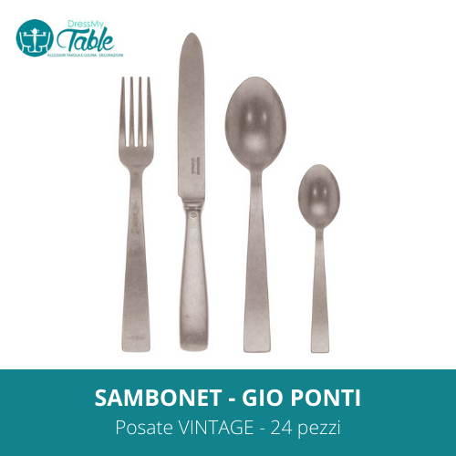 SAMBONET - GIO PONTI Posate VINTAGE -24 pezzi