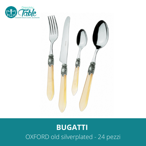 BUGATTI – OXFORD old silverplated - 24 pezzi