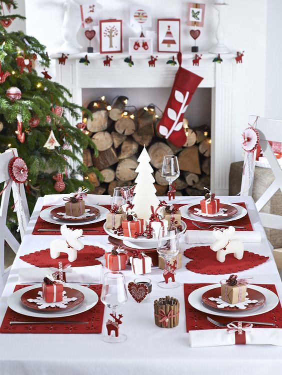 apparecchiare tavola a Natale