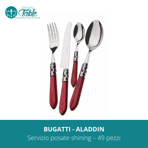 BUGATTI - Servizio posate ALADDIN shining – 49 pezzi
