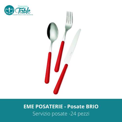 Posate BRIO - EME, servizio da 24 pezzi